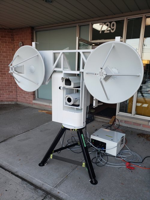 IMBQ-S-130 Tracking Pedestal with dish antennas